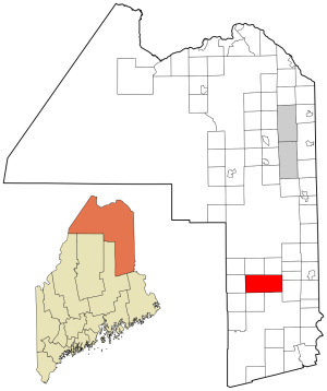 An image of Dyer Brook, Arooostook County, Maine, USA. In the present day